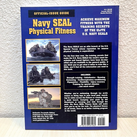 Navy SEAL Physical Fitness. Official Guide. By Patricia A. Deuster. New NWT - Picture 3 of 9